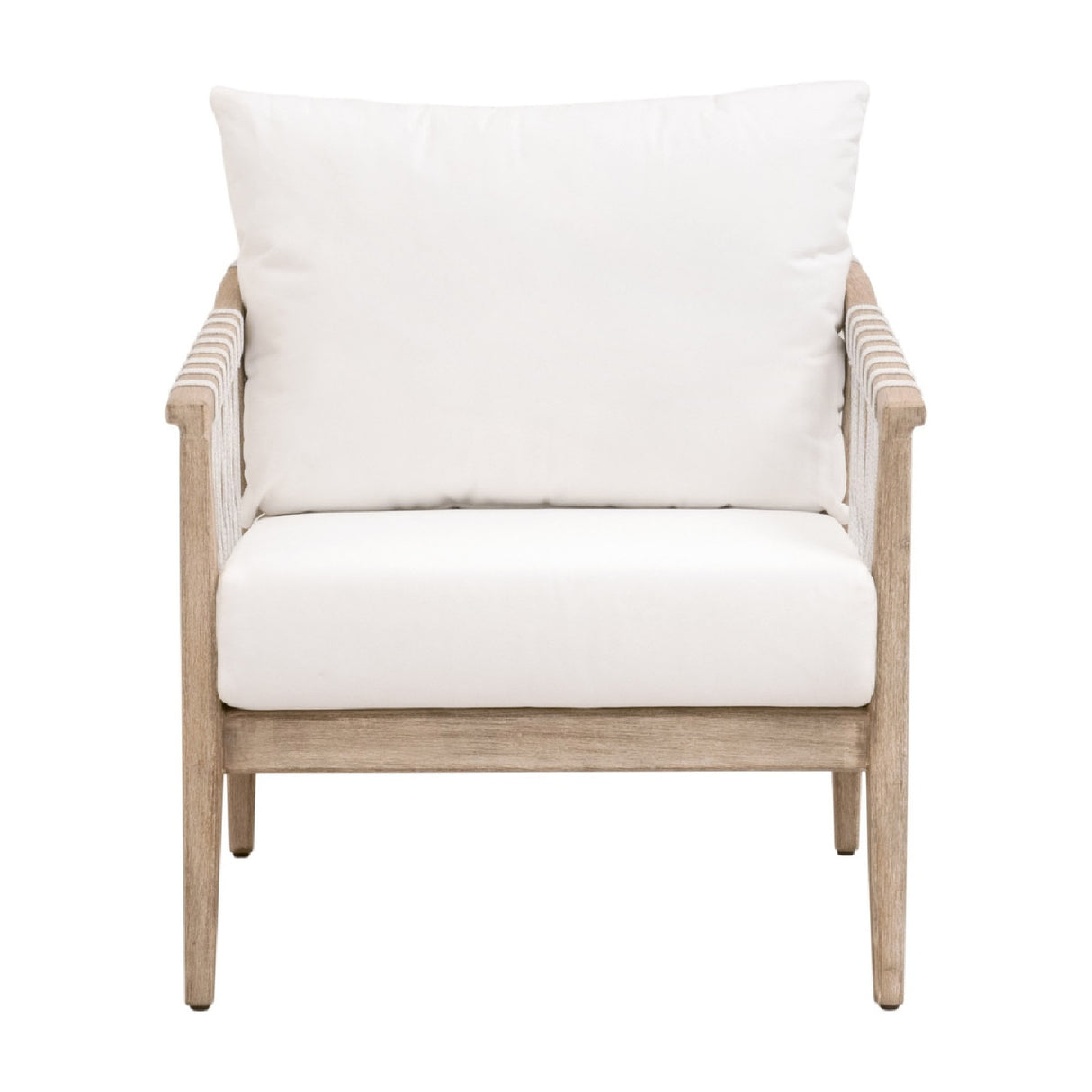 Modern European furniture - White Cushioned Club Chair - www.oroa.com | Oroa.com