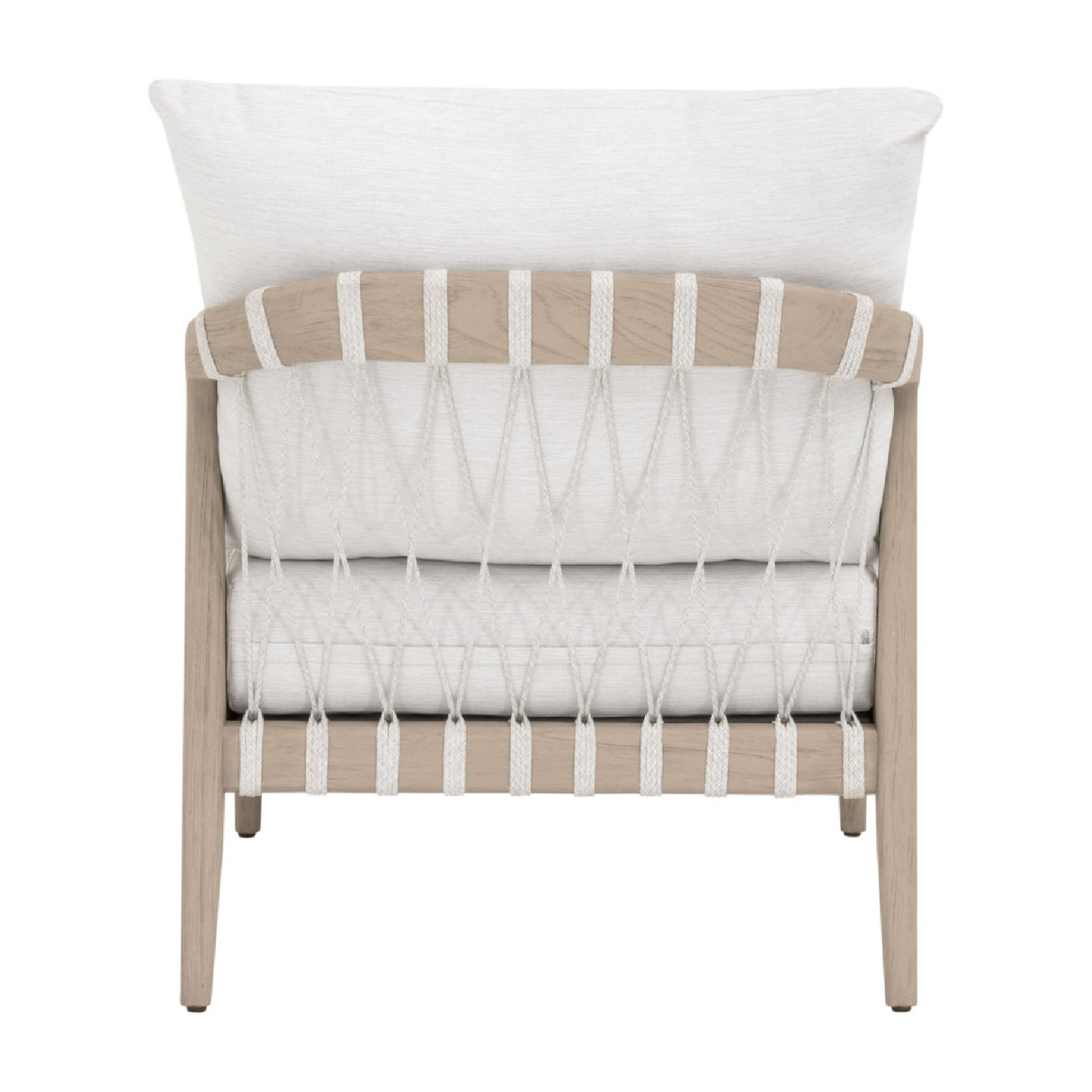 Modern European furniture - White Cushioned Outdoor Club Chair - www.oroa.com | Oroa.com