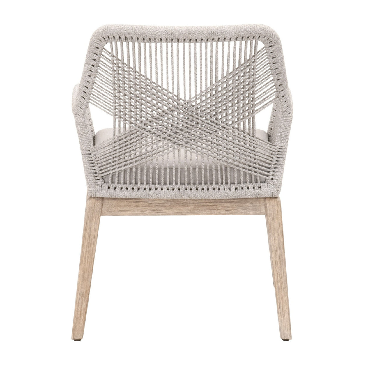 Modern European furniture - Woven Flat Rope Accent Armchairs (2) - www.oroa.com | Oroa.com