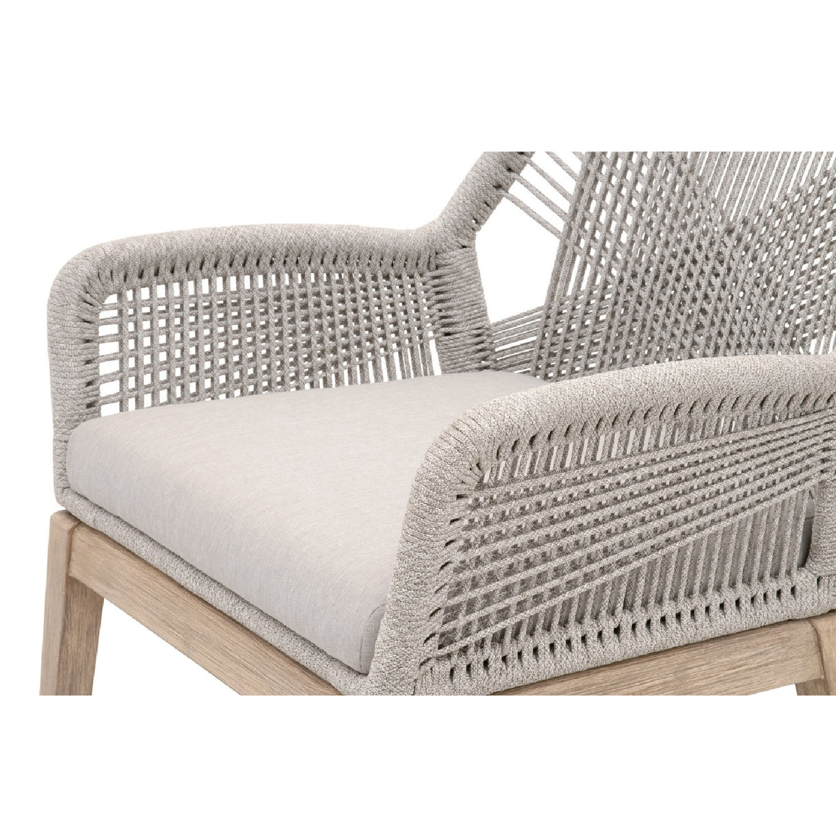 Modern European furniture - Woven Flat Rope Accent Armchairs (2) - www.oroa.com | Oroa.com