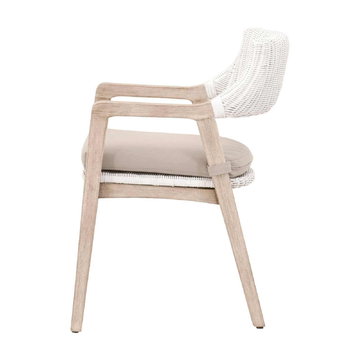 Modern European furniture - White Rattan Dining Armchair - www.oroa.com | Oroa.com