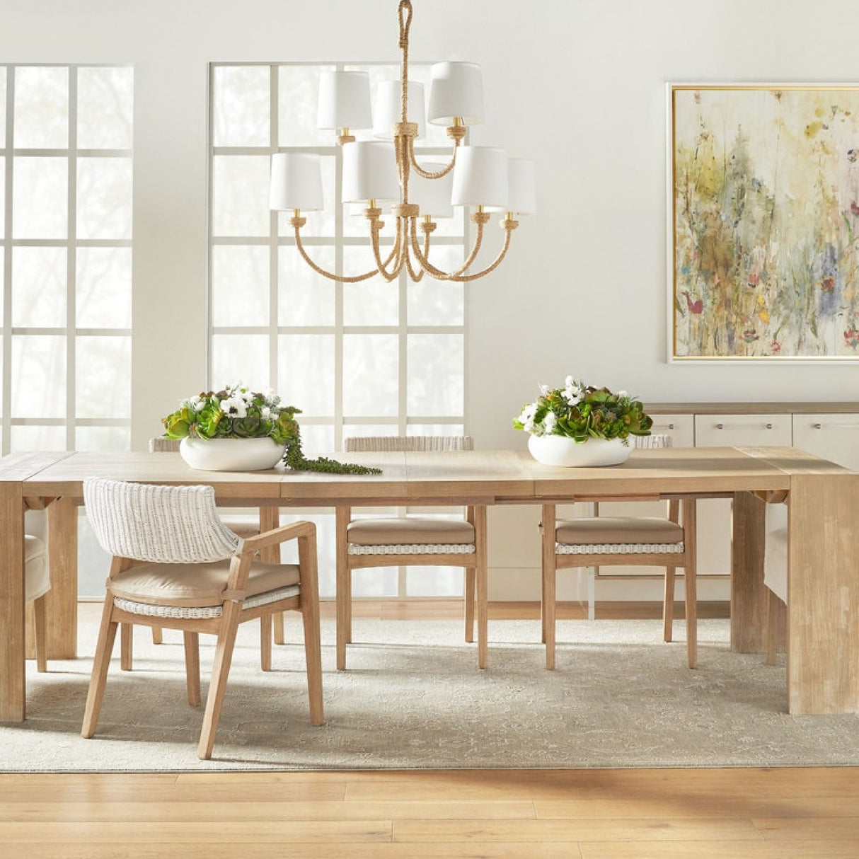 Modern European furniture - White Rattan Dining Armchair - www.oroa.com | Oroa.com
