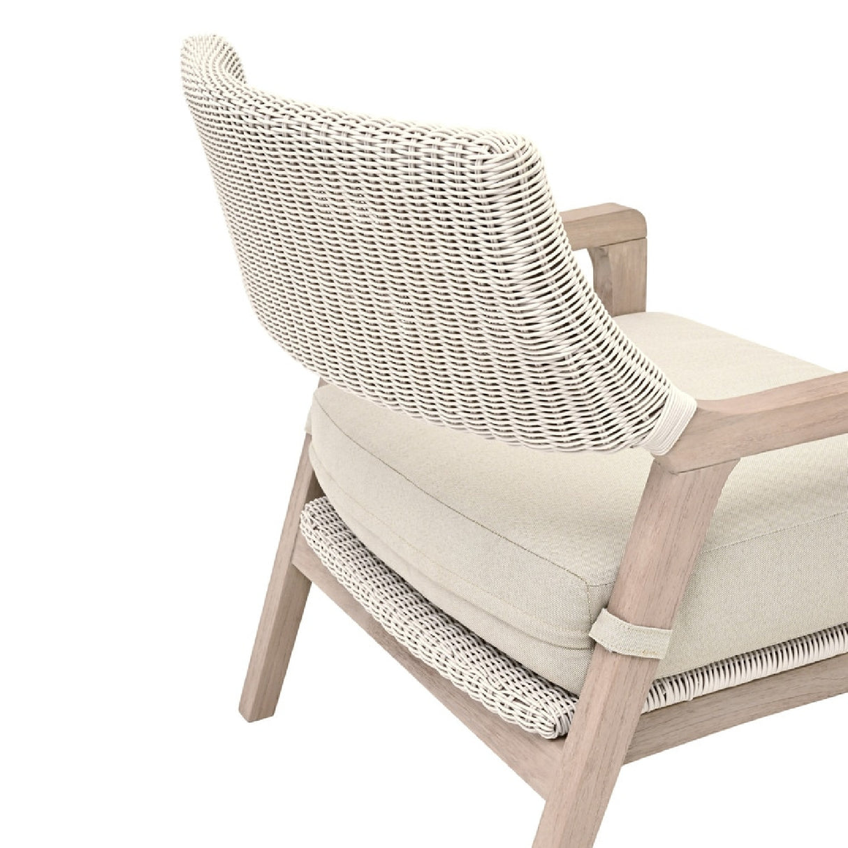Modern European furniture - White Rattan Outdoor Club Chair - www.oroa.com | Oroa.com