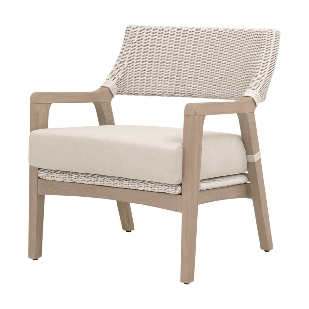Modern European furniture - White Rattan Outdoor Club Chair - www.oroa.com | Oroa.com