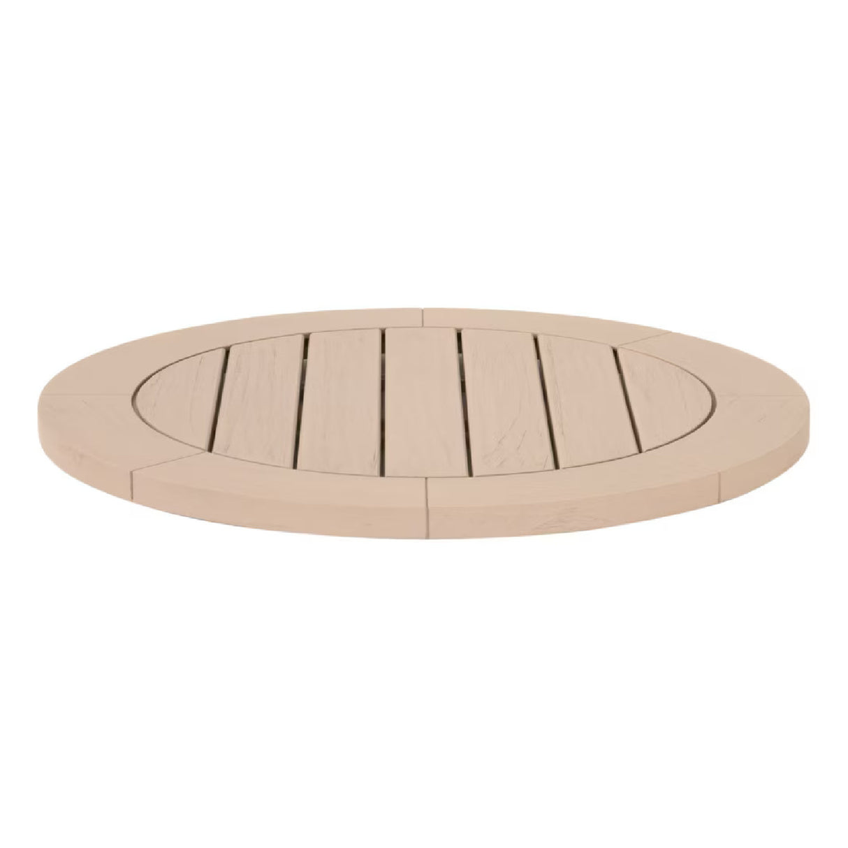 Round Teak Outdoor Dining Table | Oroa.com