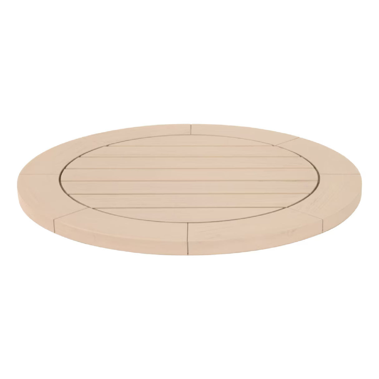 Round Teak Outdoor Dining Table | Oroa.com