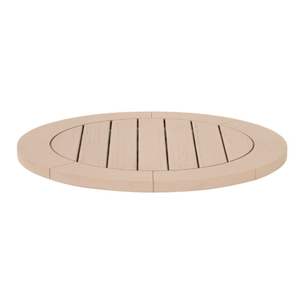 Round Teak Outdoor Dining Table | Oroa.com