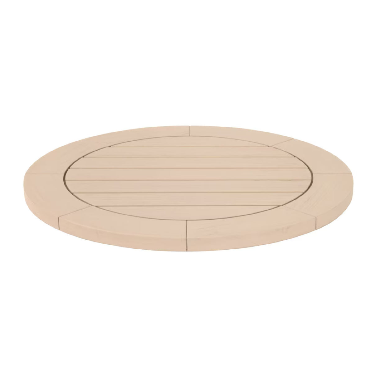 Round Teak Outdoor Dining Table | Oroa.com