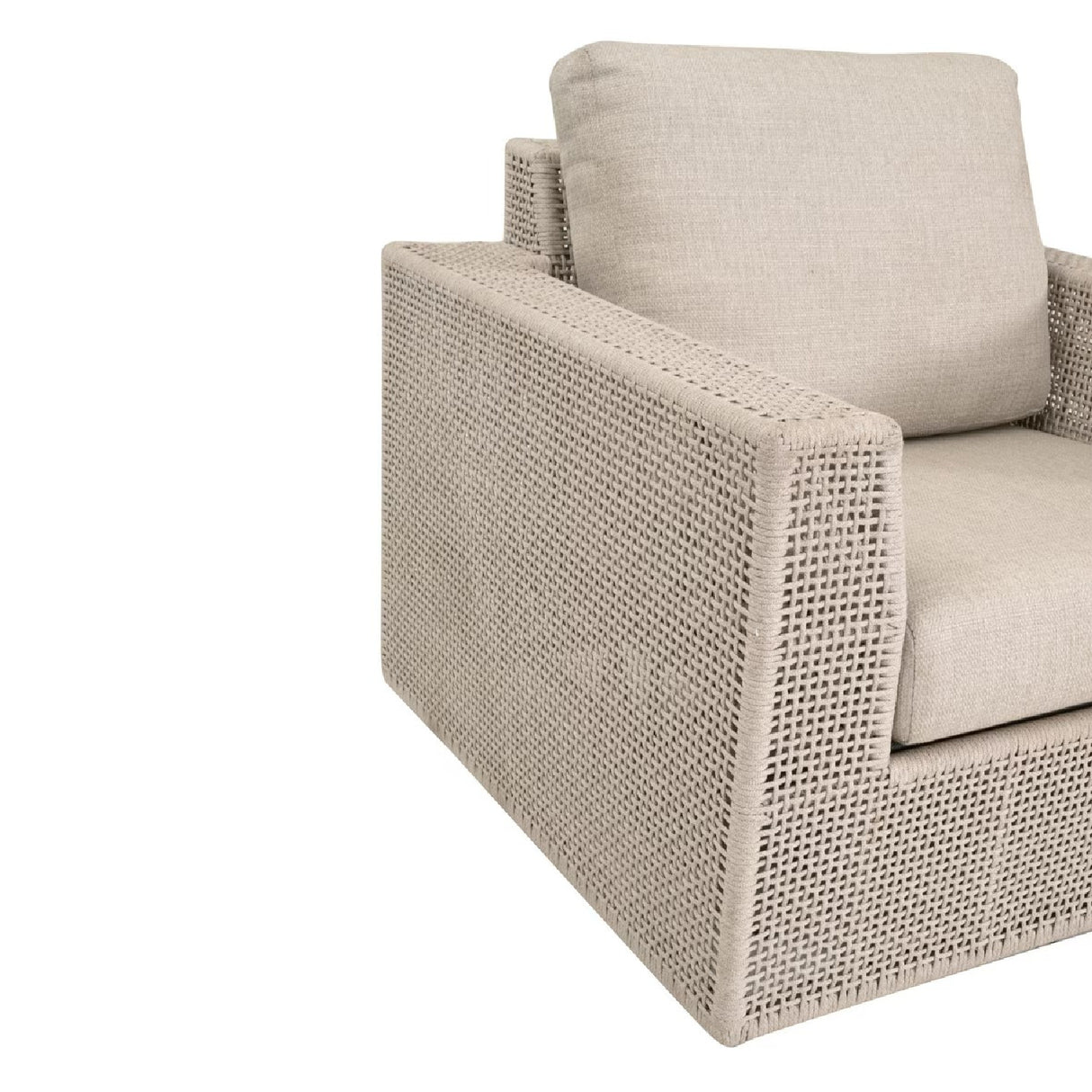 Flat Rope Outdoor Swivel Chair | Oroa.com
