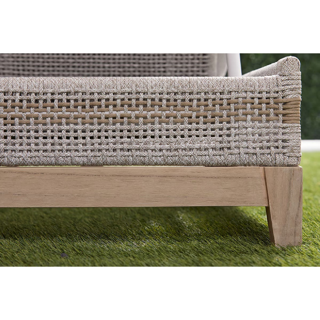 Taupe Stripes Outdoor Chaise Lounge | Oroa.com