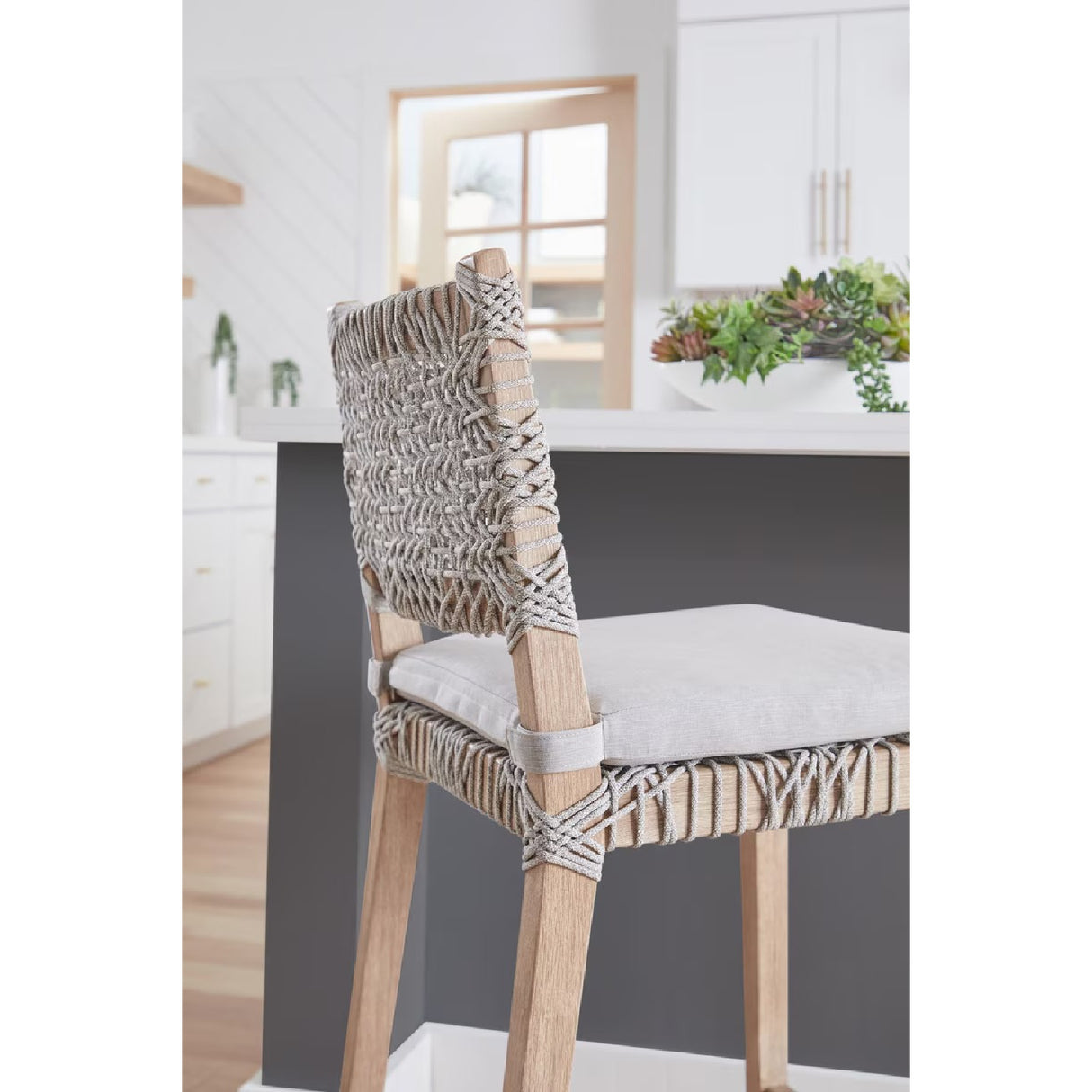 Interlaced Flat Rope Counter Stool | Oroa.com