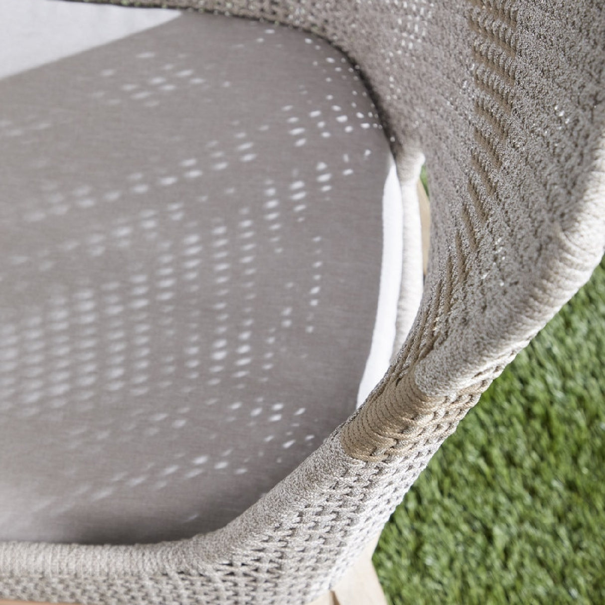 Modern European furniture - Taupe Rope Outdoor Dining Chairs (2) - www.oroa.com | Oroa.com