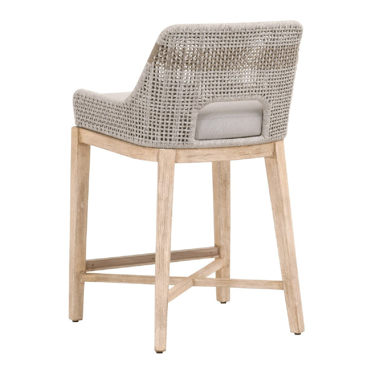 Modern European furniture - Taupe Stripe Rope Counter Stool - www.oroa.com | Oroa.com