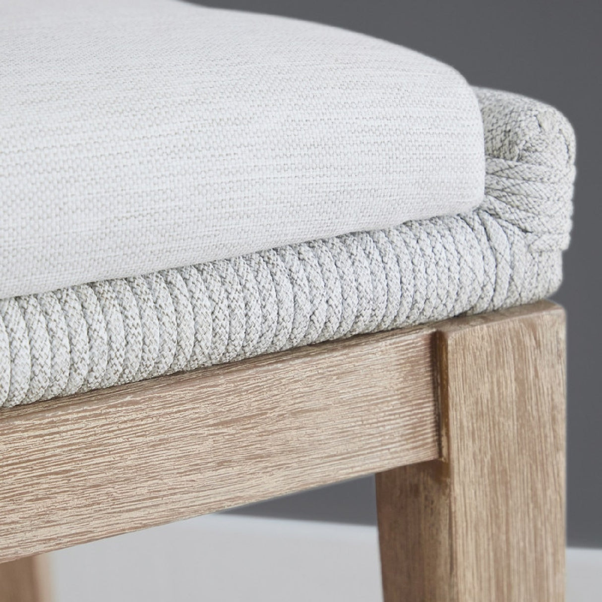 Modern European furniture - White Flat Rope Counter Stool - www.oroa.com | Oroa.com