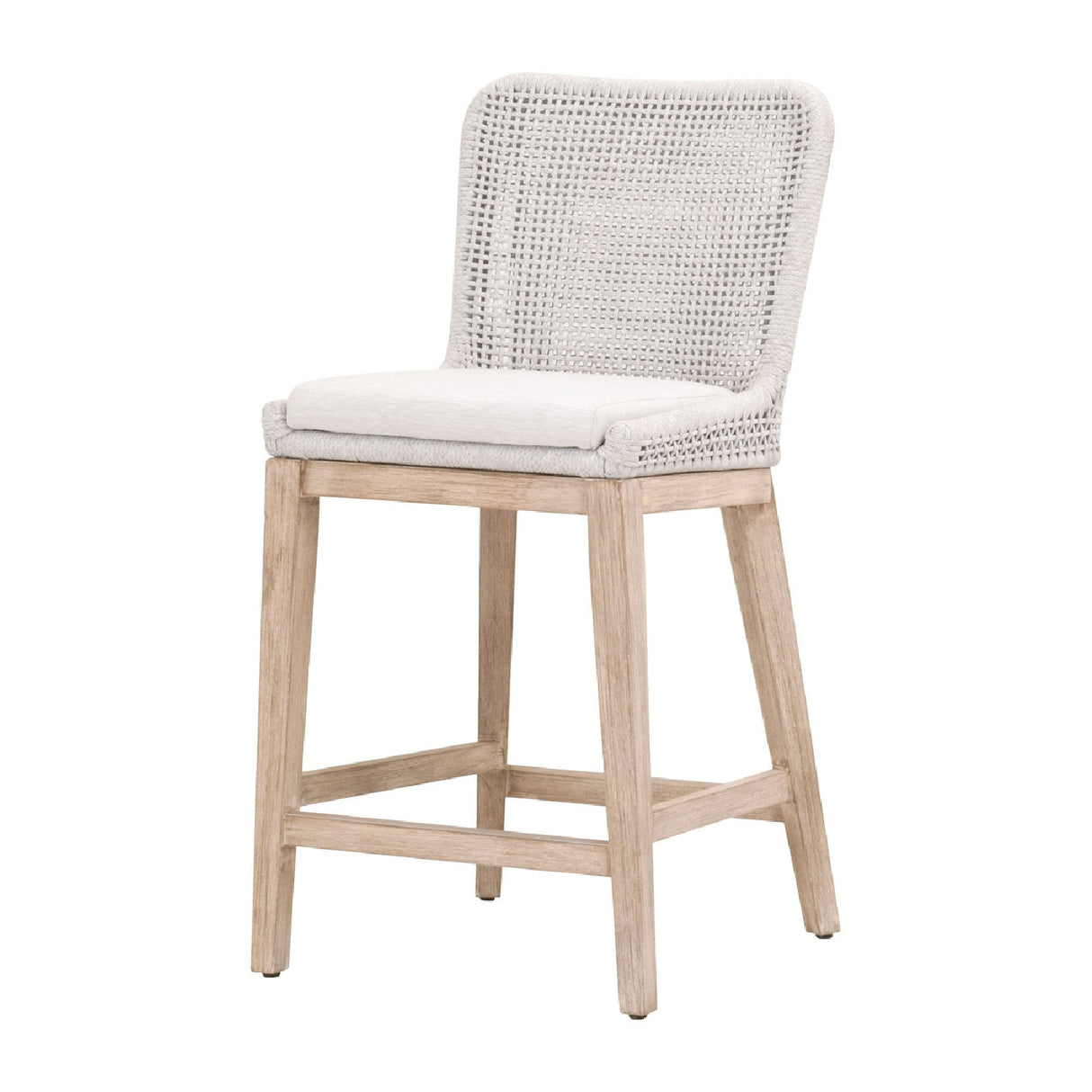 Modern European furniture - White Flat Rope Counter Stool - www.oroa.com | Oroa.com