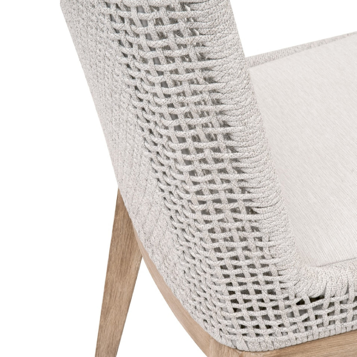 Modern European furniture - White Speckle Rope Dining Chairs (2) - www.oroa.com | Oroa.com