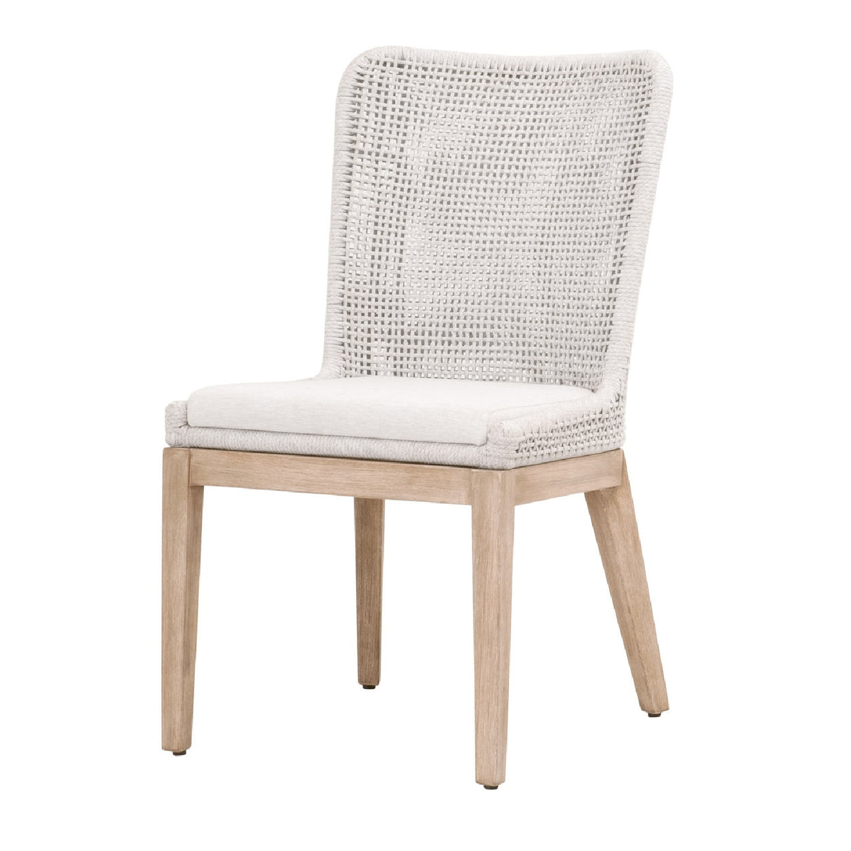 Modern European furniture - White Speckle Rope Dining Chairs (2) - www.oroa.com | Oroa.com