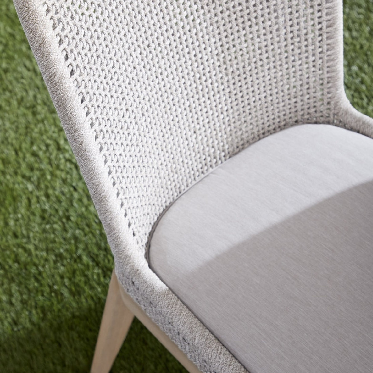 Modern European furniture - White Rope Outdoor Dining Chairs (2) - www.oroa.com | Oroa.com
