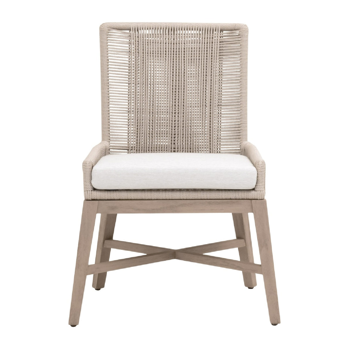 Modern European furniture - Beige Rope Outdoor Dining Chairs (2) - www.oroa.com | Oroa.com