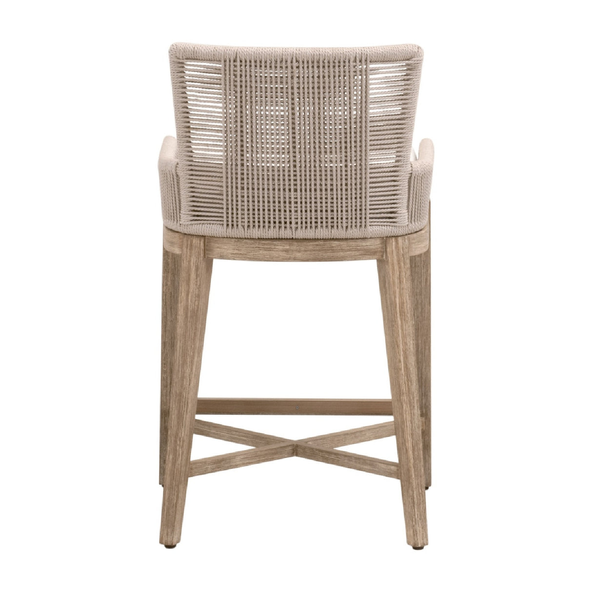 Modern European furniture - Beige Twist Rope Counter Stool - www.oroa.com | Oroa.com