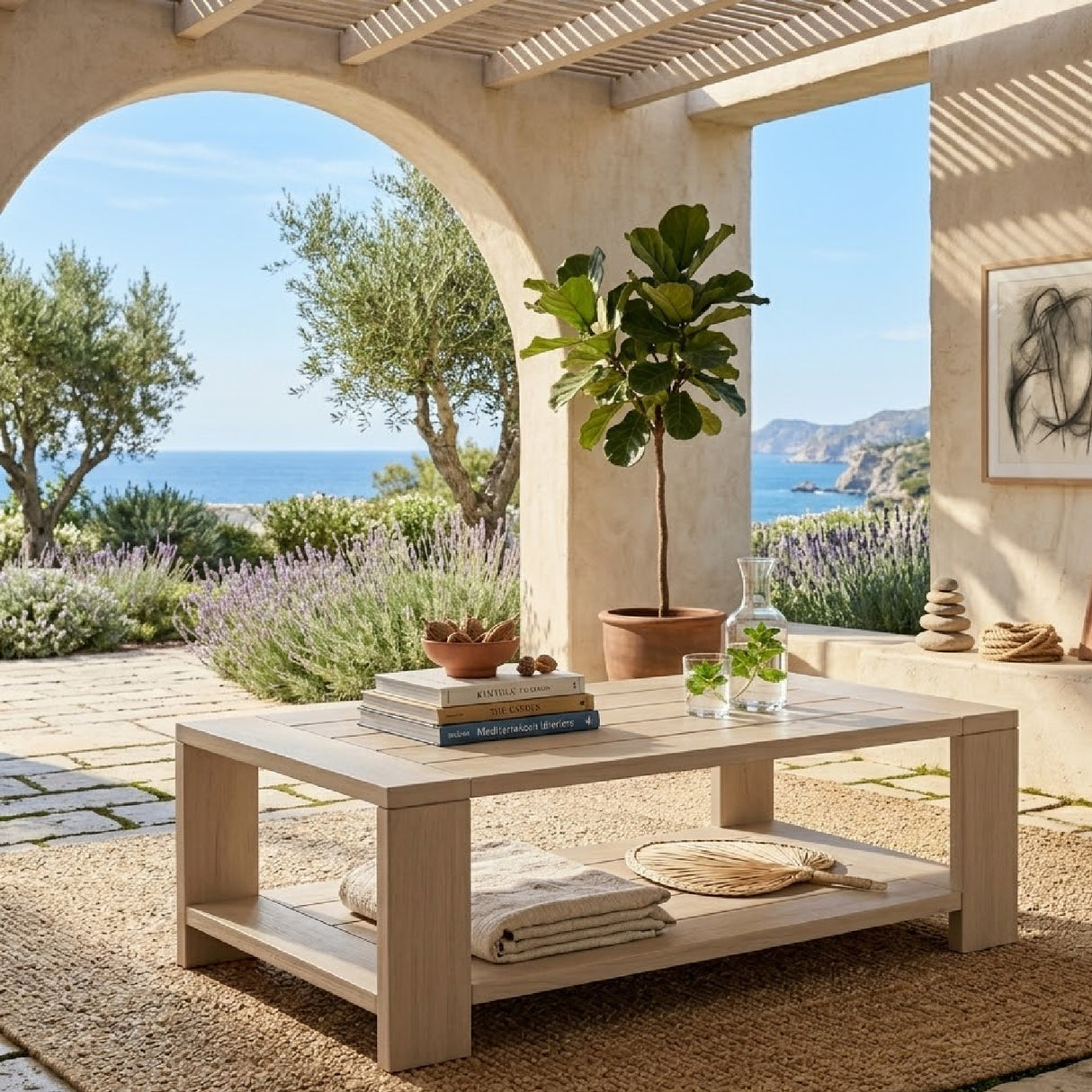 Teak Scandinavian Outdoor Coffee Table | Oroa.com