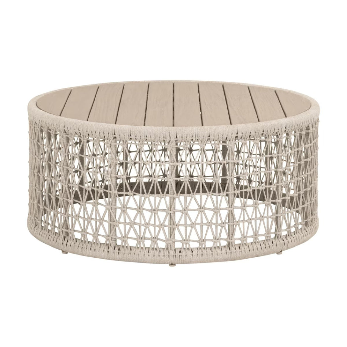 Beige Rope Outdoor Coffee Table | Oroa.com
