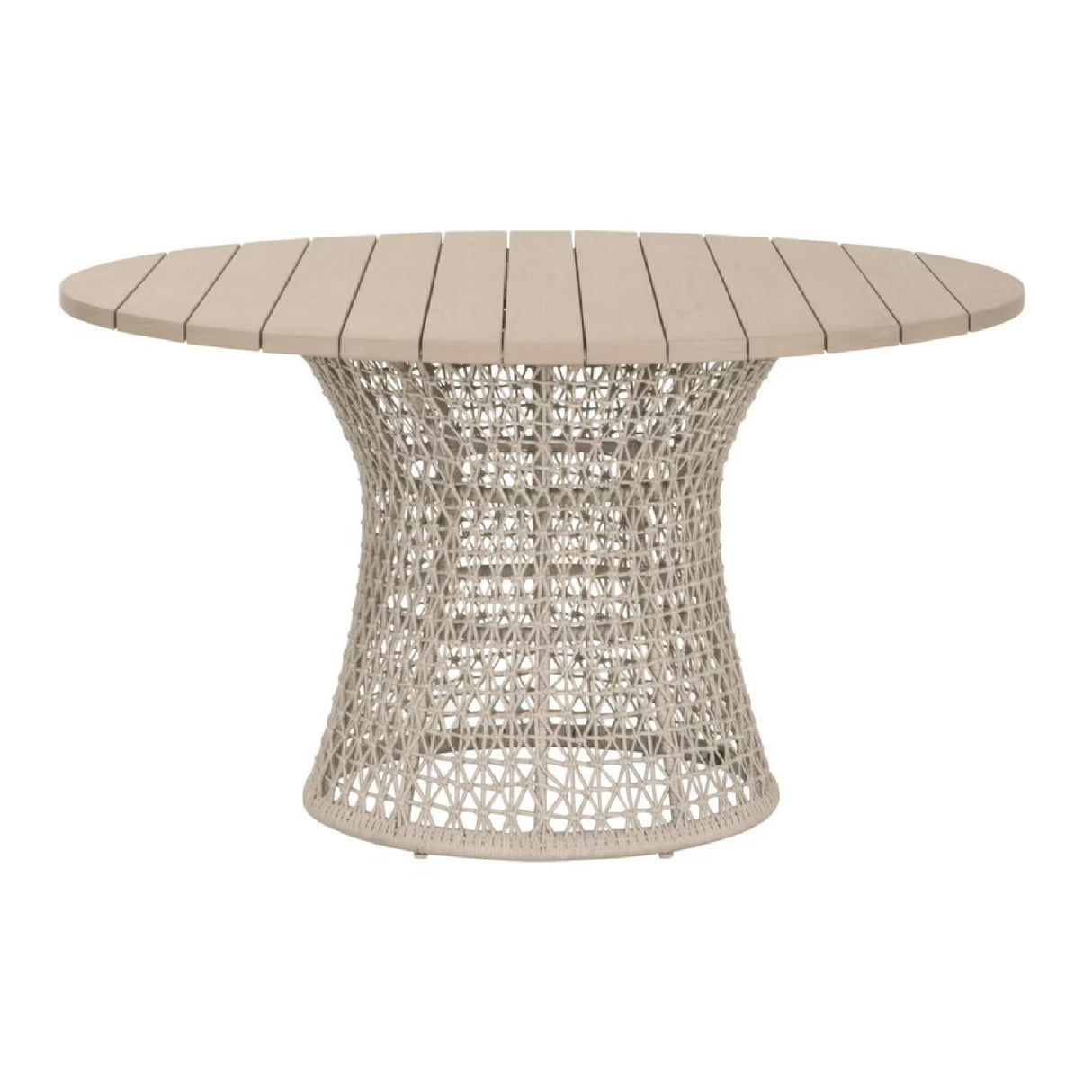 Beige Rope Outdoor Dining Table | Oroa.com