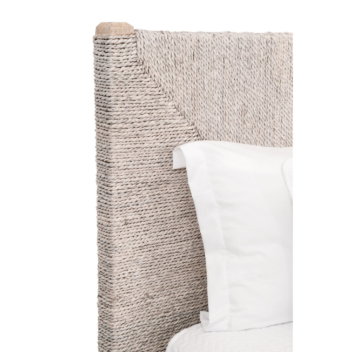 Whitewashed Abaca Rope Bed | Oroa.com