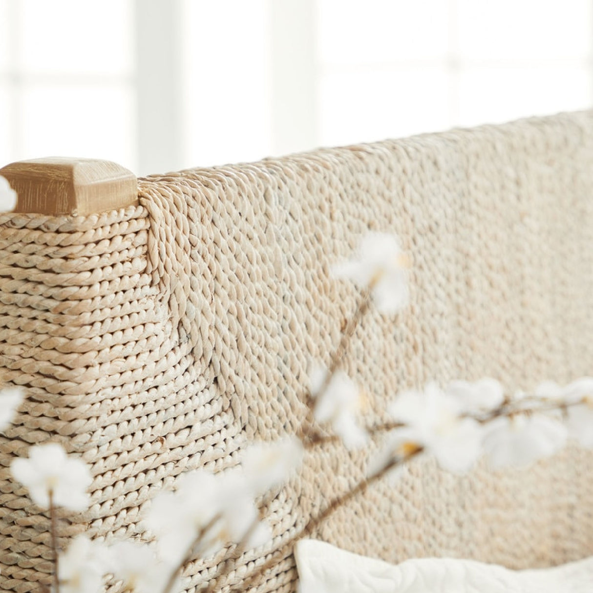 Modern European furniture - Abaca Rope California King Bed - www.oroa.com | Oroa.com