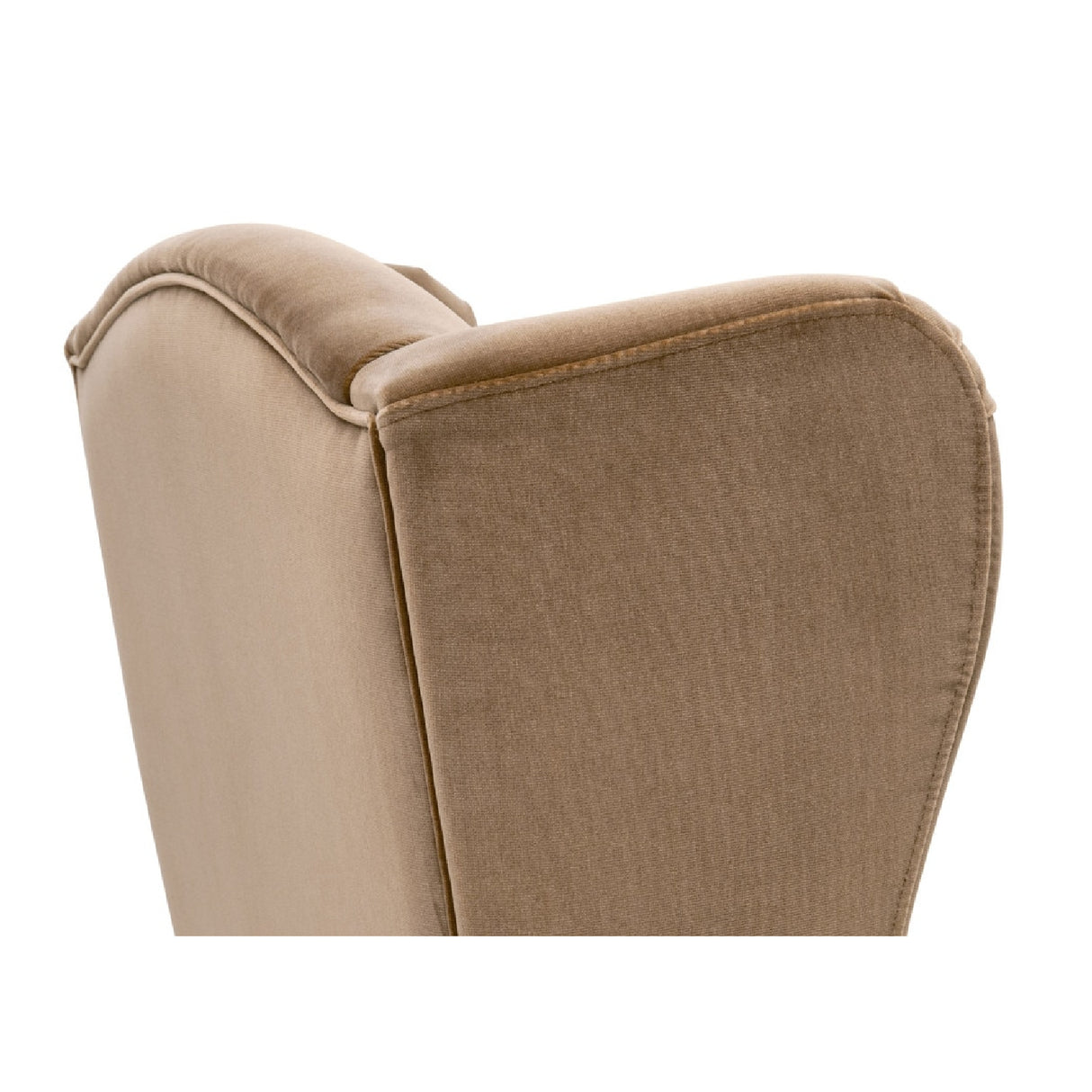 Modern European furniture - Brown Velvet High-Back Accent Chair - www.oroa.com | Oroa.com
