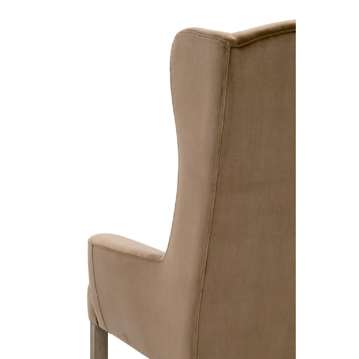 Modern European furniture - Brown Velvet High-Back Accent Chair - www.oroa.com | Oroa.com