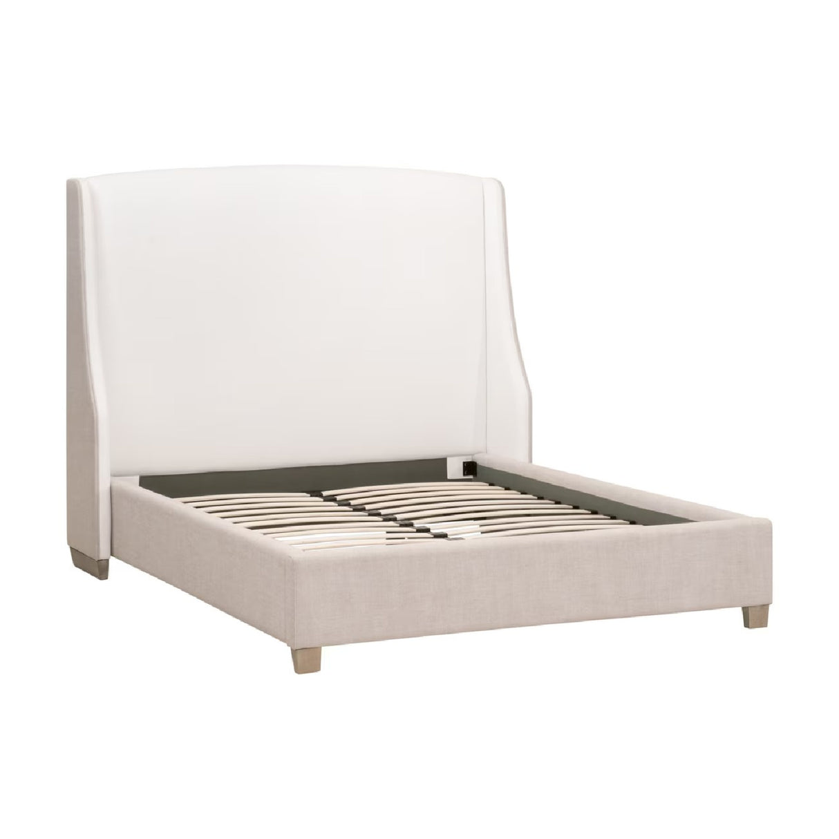 Beige Fabric Bed | Oroa.com