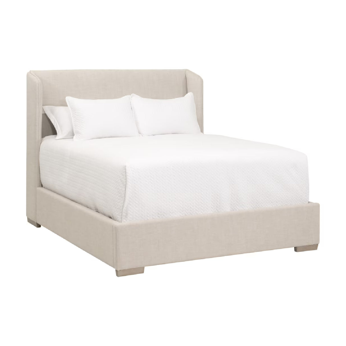 Modern European furniture - Winged Headboard Kind Bed - www.oroa.com | Oroa.com