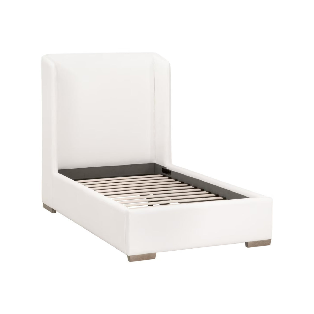 White Upholstered Twin Bed | Oroa.com