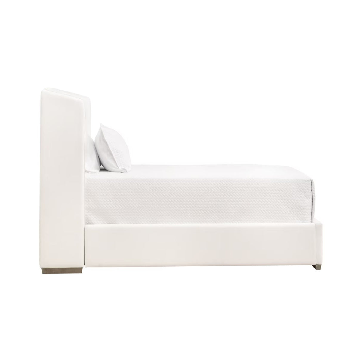 White Upholstered Twin Bed | Oroa.com