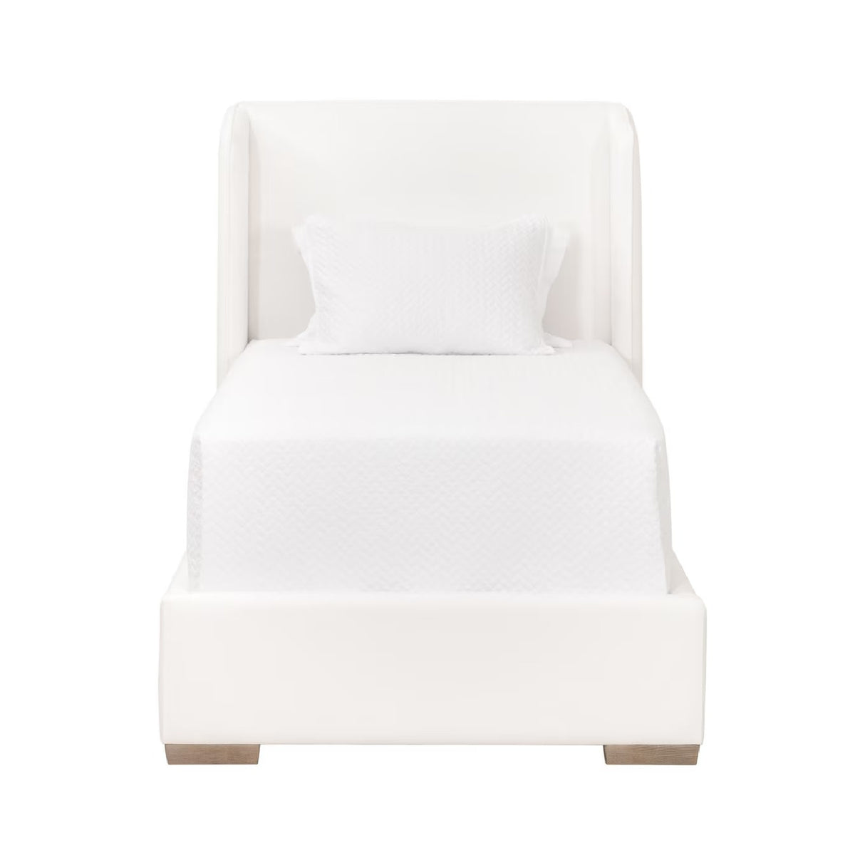 White Upholstered Twin Bed | Oroa.com