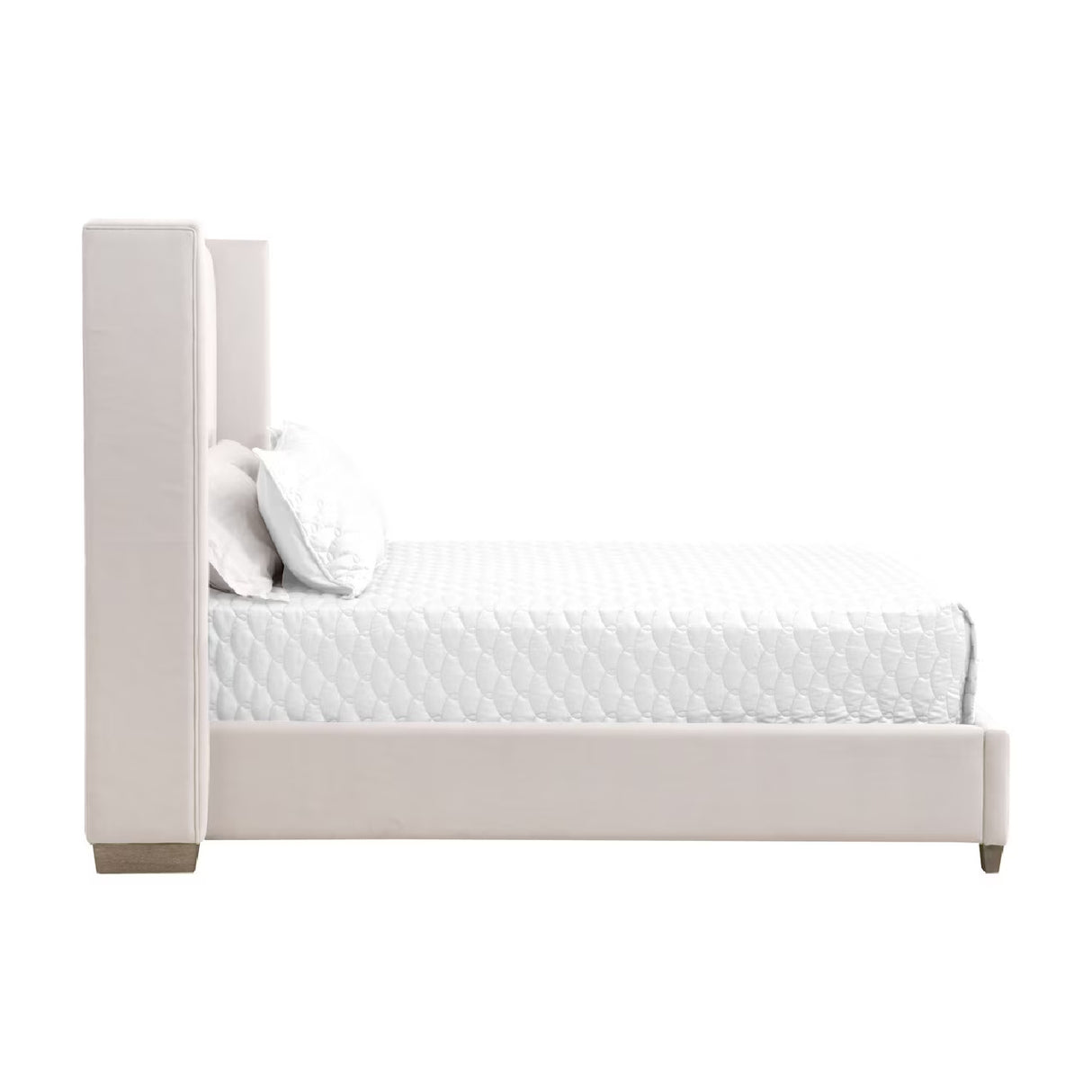 Modern European furniture - Velvet Channeled Queen Bed - www.oroa.com | Oroa.com