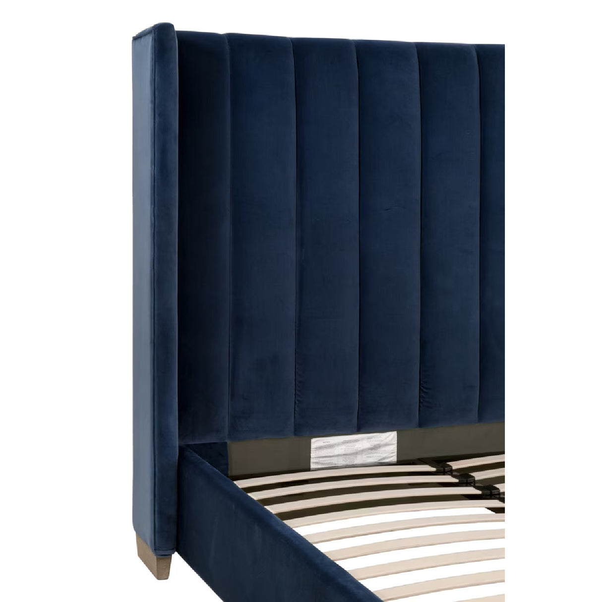 Modern European furniture - Velvet Channeled Queen Bed - www.oroa.com | Oroa.com