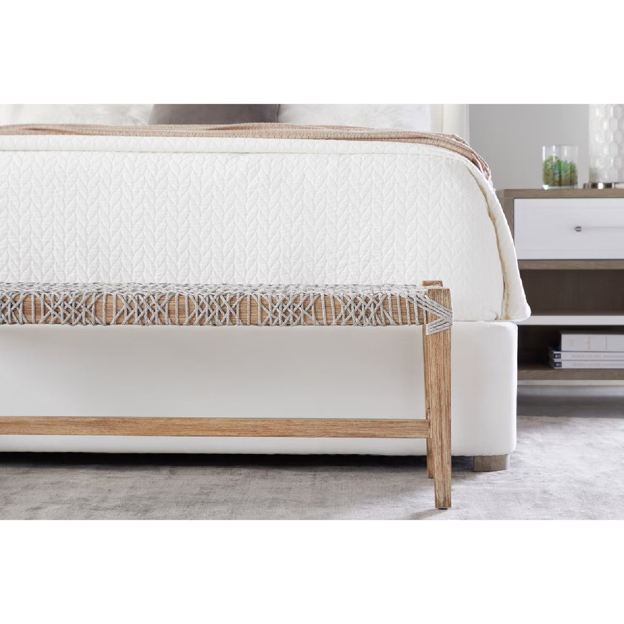 Wing-Shaped Headboard Queen Bed | Oroa.com