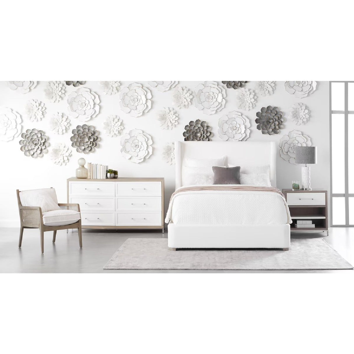 White Upholstered Bed | Oroa.com