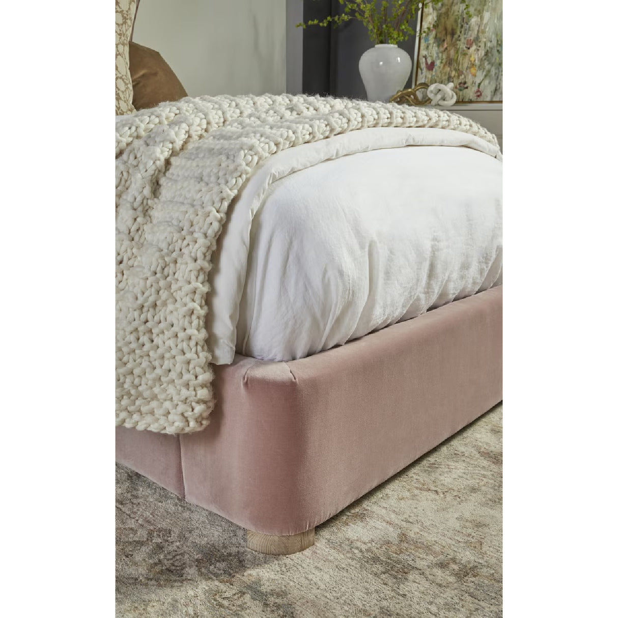 Velvet Winged Twin Bed | Oroa.com