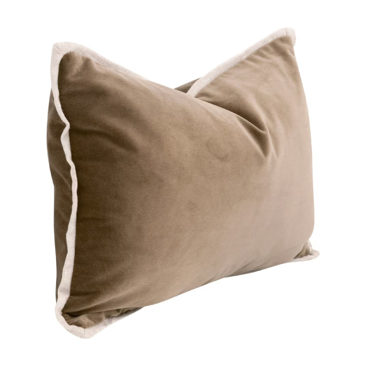 Brown Velvet Lumbar Pillows (2) | Oroa.com