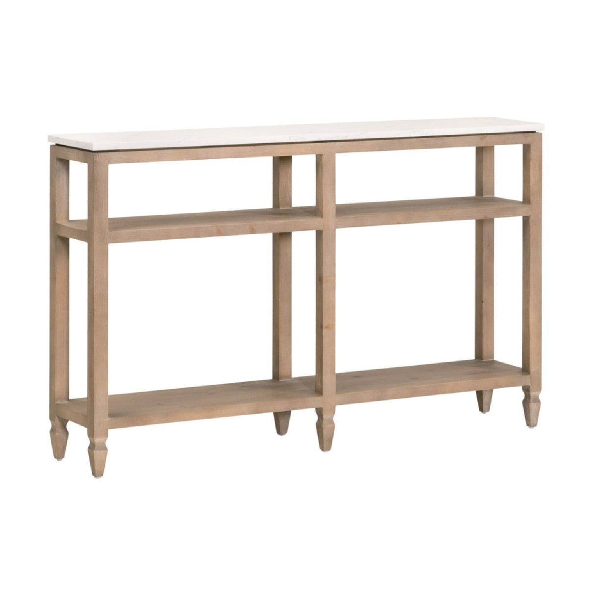 White Quartz Top Console Table | Oroa.com