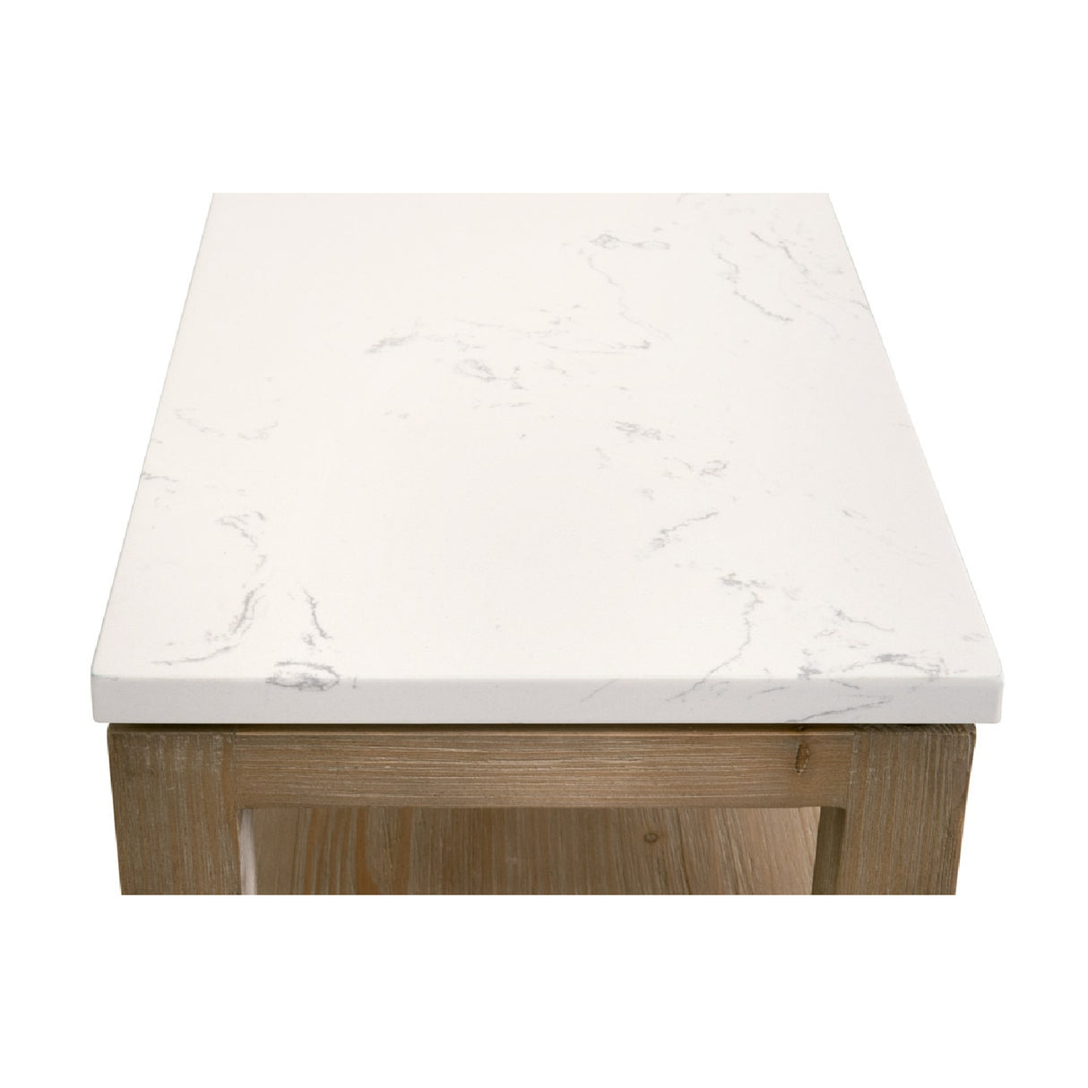 White Quartz Top Console Table | Oroa.com