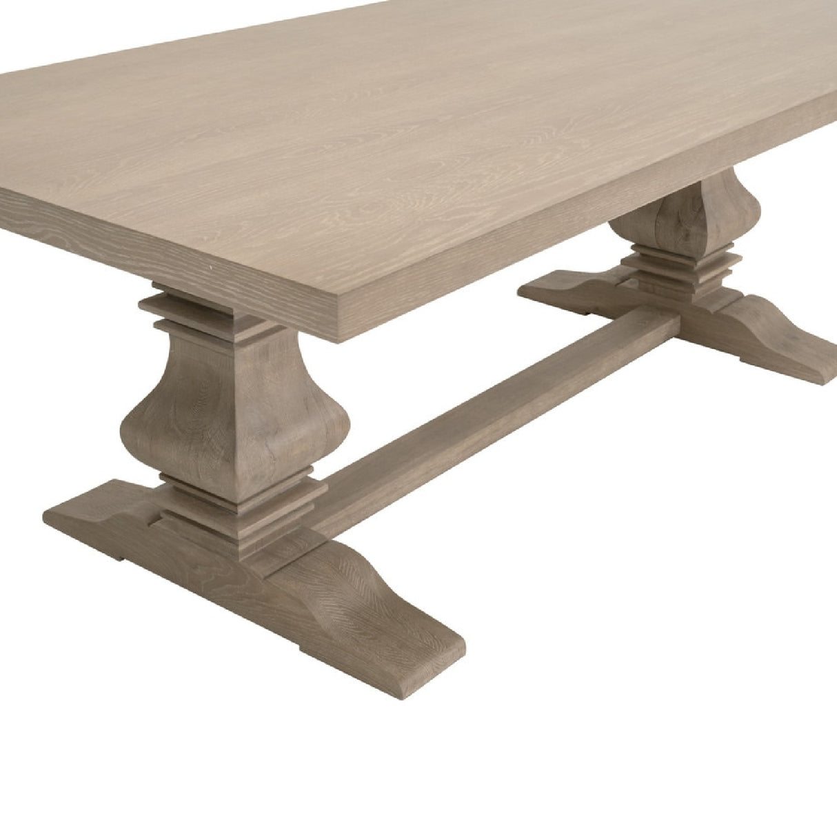 Extendable Gray Oak Dining Table | Oroa.com