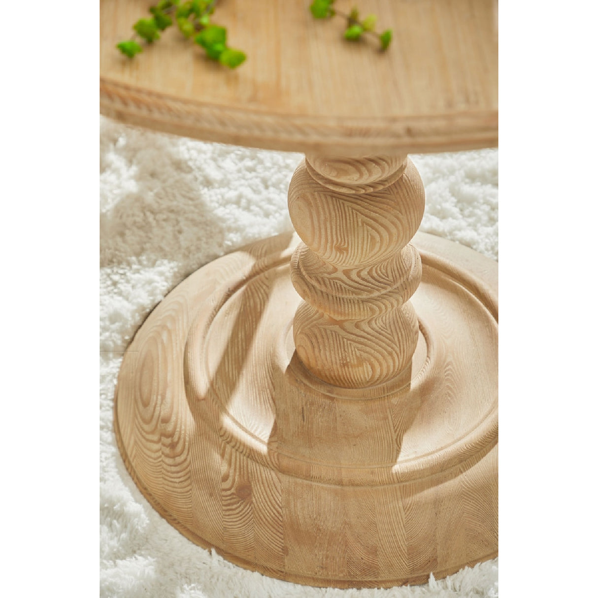 Gray Pine Round Dining Table | Oroa.com