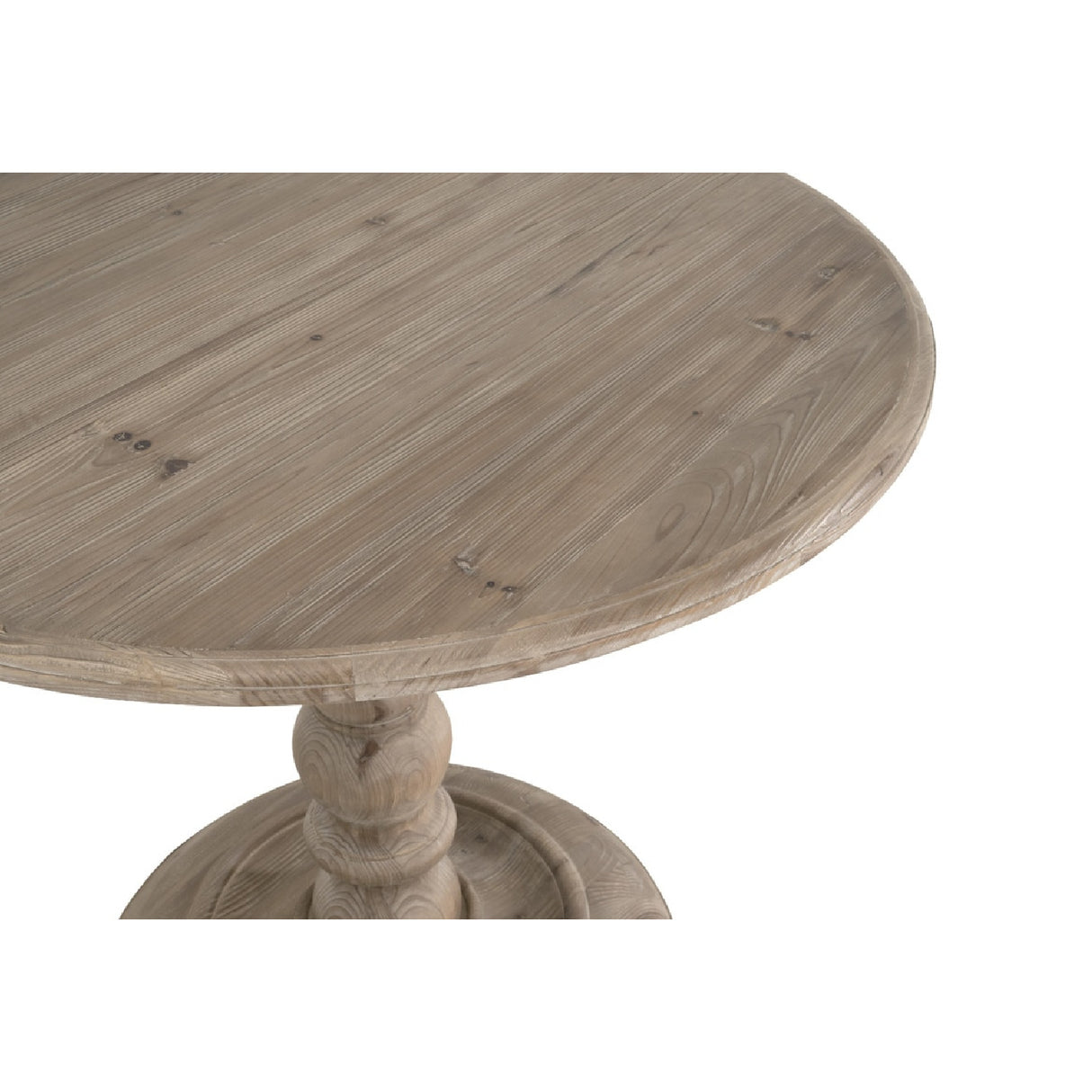 Gray Pine Round Dining Table | Oroa.com