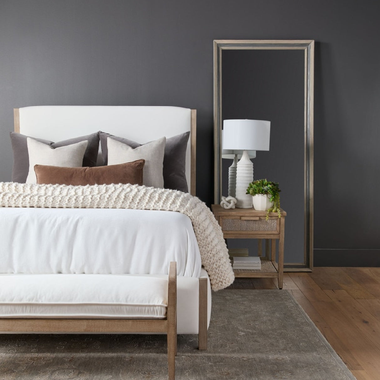 Two-Toned Pine Mirror | Oroa.com