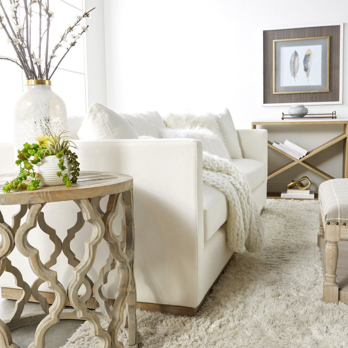 Crisscross Oak Console Table | Oroa.com