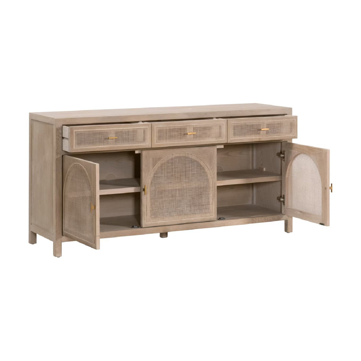 Smoked Gray Oak Media Sideboard | Oroa.com